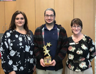 Employee STAR award winners 2017 Marcie Enriquez, Kurt Gally and Lisa Moskowitz